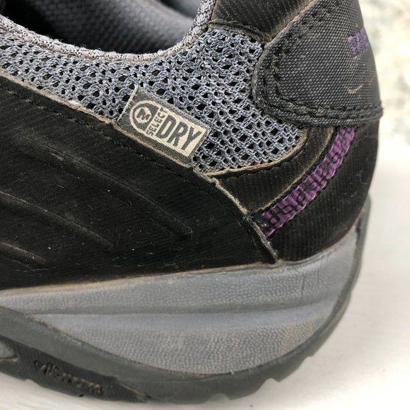 Merrell Women's 11 Siren Sport 2 Damson Black Purple Q-Dry Hiking Shoes J48872 - Picture 6 of 12